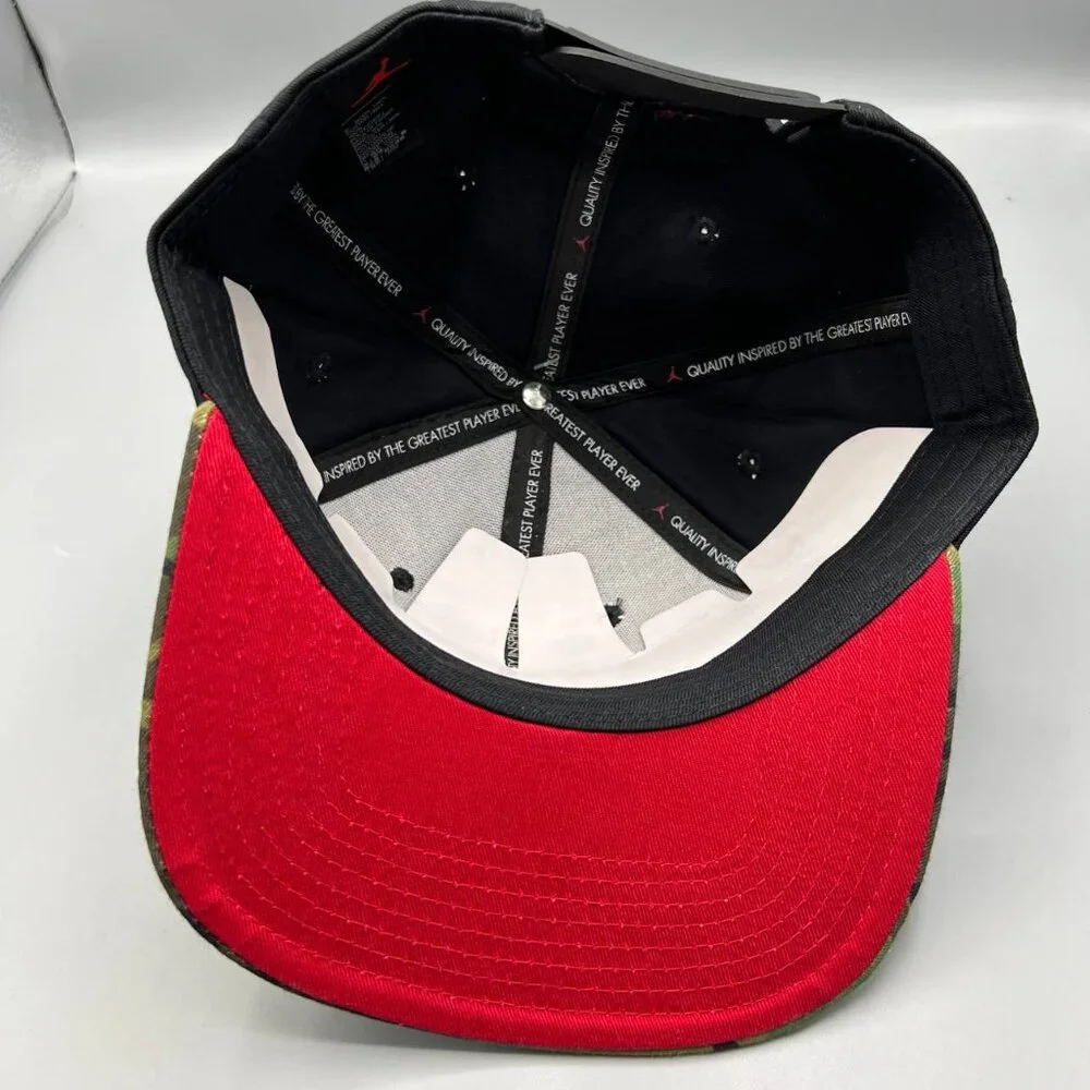 Nike Air Jordan‎ Pro Hat Men Black Camouflage Jumpman Snap Back Cap New